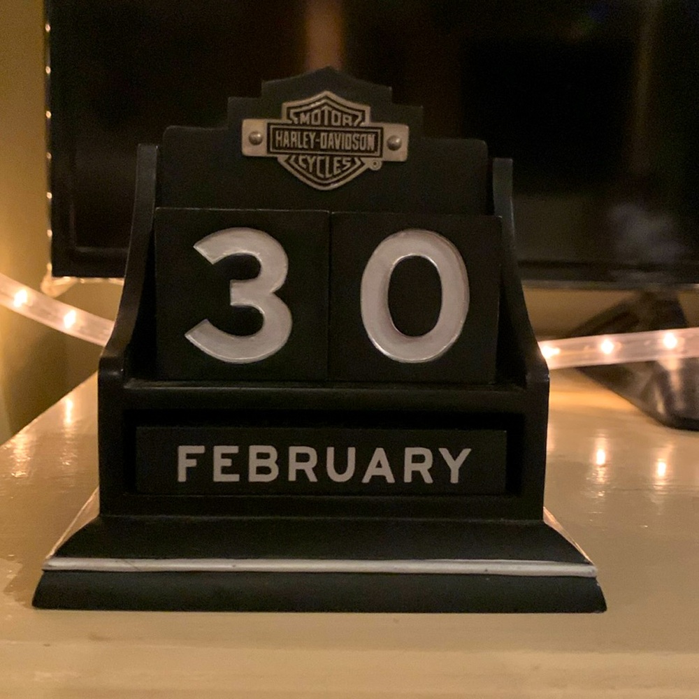 Harley Davidson desk calendar